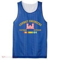 Combat Engineers Vietnam Veteran Veterans Day Xmas Funny Gift Mesh Reversible Basketball Jersey Tank thumb 0