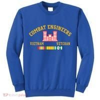 Combat Engineers Vietnam Veteran Veterans Day Xmas Funny Gift Tall Sweatshirt thumb 0