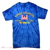Combat Engineers Vietnam Veteran Veterans Day Xmas Funny Gift Tie-Dye T-Shirt thumb 0