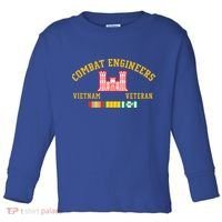 Combat Engineers Vietnam Veteran Veterans Day Xmas Funny Gift Toddler Long Sleeve Shirt thumb 0