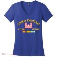Combat Engineers Vietnam Veteran Veterans Day Xmas Funny Gift Women's V-Neck T-Shirt thumb 0