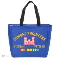 Combat Engineers Vietnam Veteran Veterans Day Xmas Funny Gift Tote Bag thumb 0