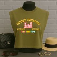 Combat Engineers Vietnam Veteran Veterans Day Xmas Funny Gift Garment-Dyed Women's Muscle Tee thumb 3