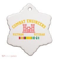 Combat Engineers Vietnam Veteran Veterans Day Xmas Funny Gift Ceramic Ornament thumb 0