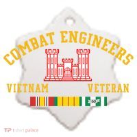 Combat Engineers Vietnam Veteran Veterans Day Xmas Funny Gift Ceramic Ornament thumb 2