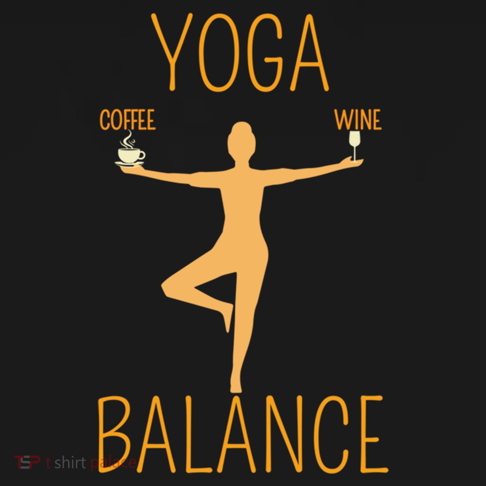 Coffee Er Wine Lover Funny Ing Yoga Balance Gift Women's Hoodie