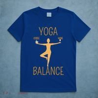 Coffee Er Wine Lover Funny Ing Yoga Balance Gift T-Shirt thumb 5
