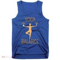 Coffee Er Wine Lover Funny Ing Yoga Balance Gift Tank Top thumb 0