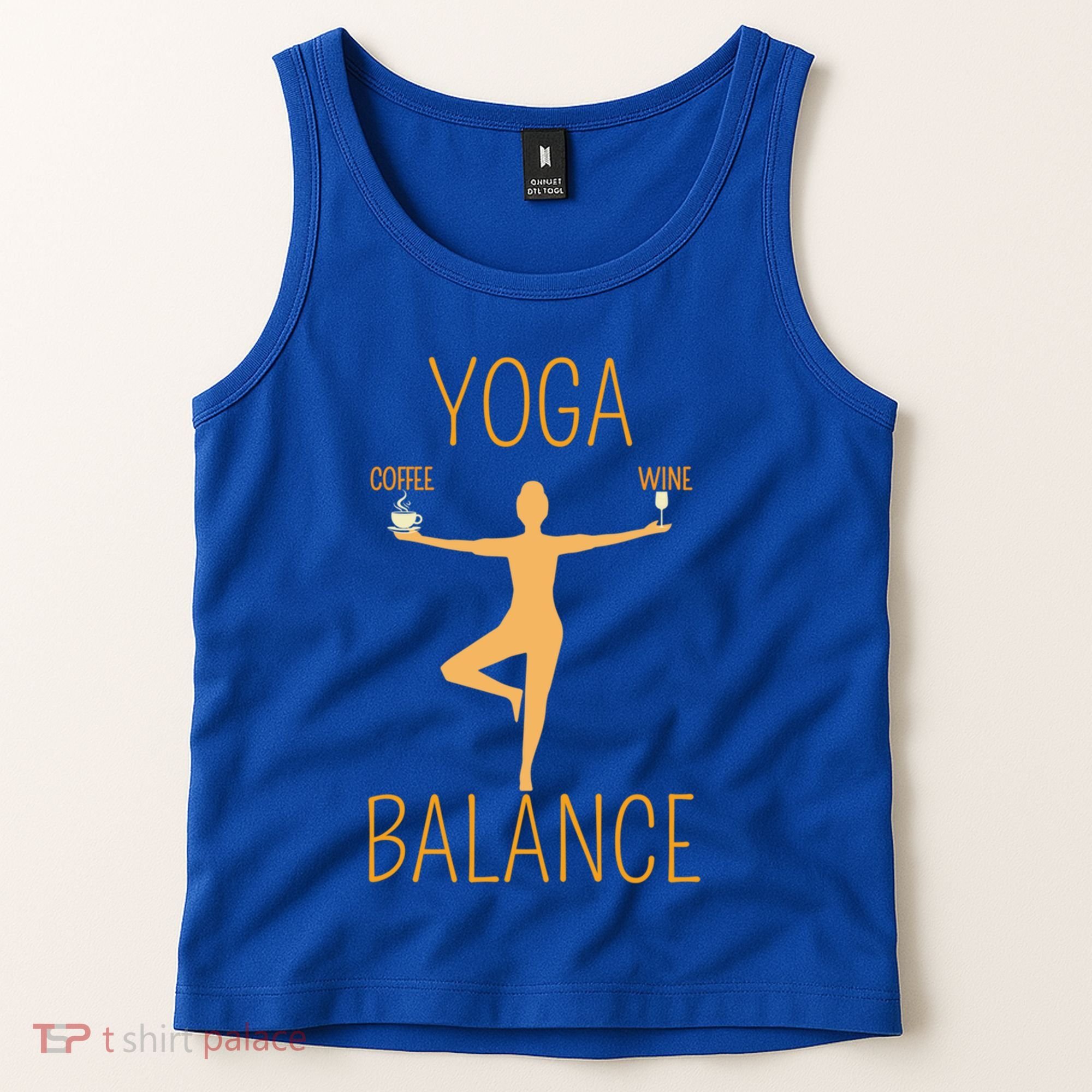 Coffee Er Wine Lover Funny Ing Yoga Balance Gift Tank Top