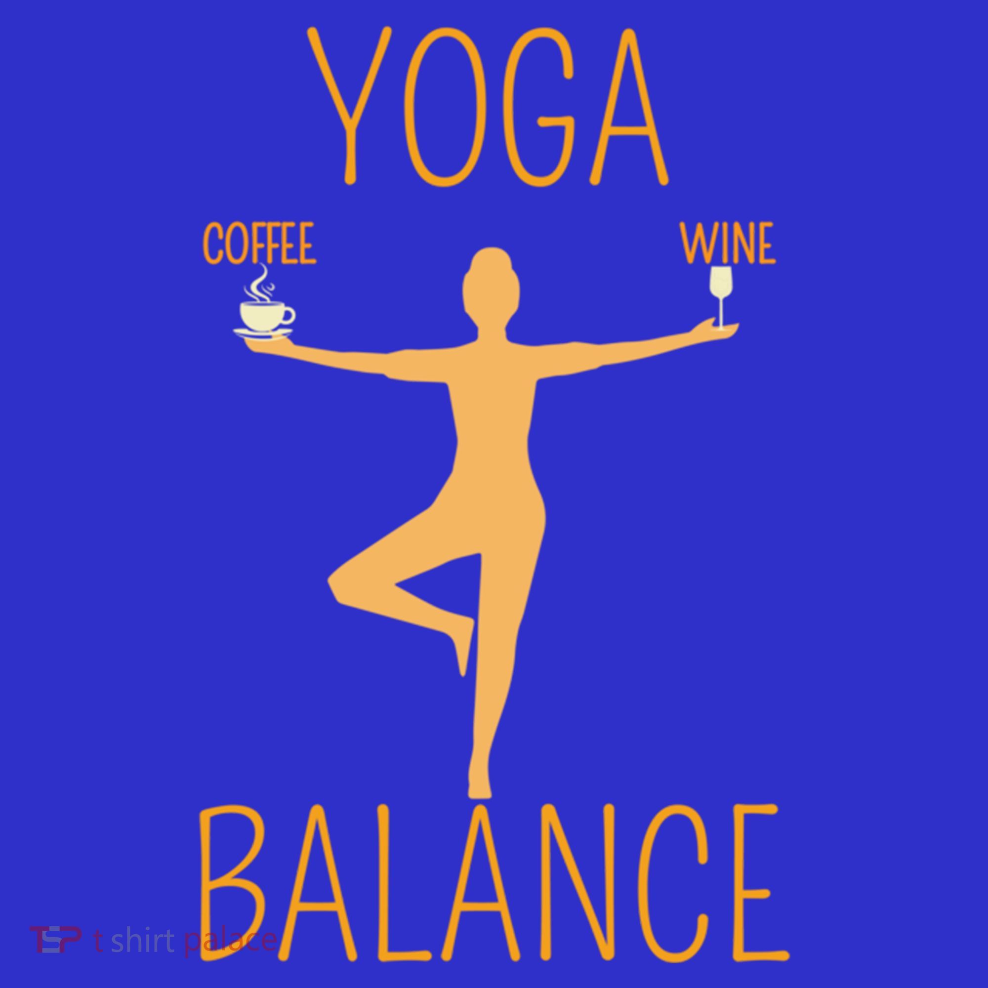 Coffee Er Wine Lover Funny Ing Yoga Balance Gift Tank Top