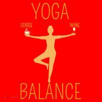 Coffee Er Wine Lover Funny Ing Yoga Balance Gift Santa Hat thumb 1