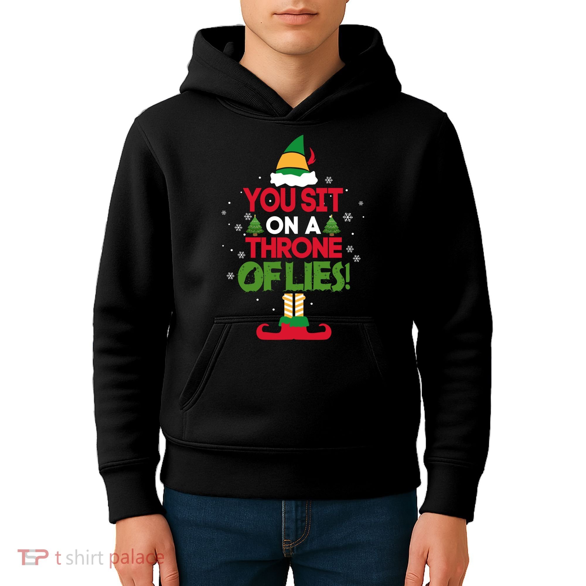 Elf - You Sit on a Throne of Lies Kids Hoodie