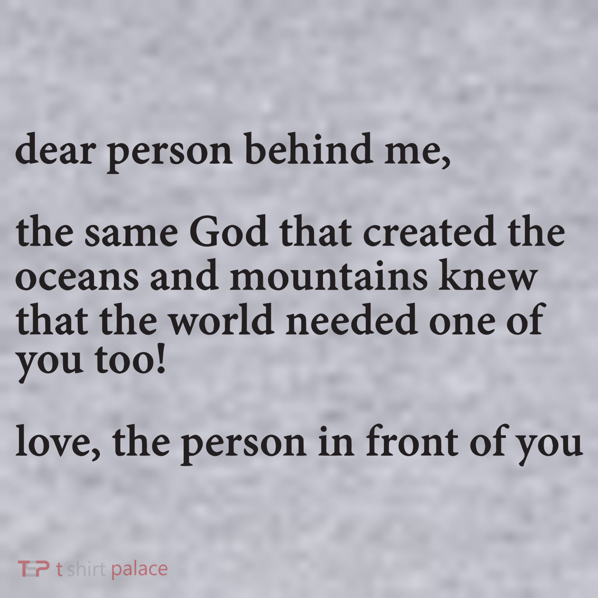Carew Ellington You Are Loved Dear Person Behind Me Women's Sweatshirt
