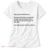 Carew Ellington You Are Loved Dear Person Behind Me Women's T-Shirt thumb 0
