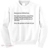 Carew Ellington You Are Loved Dear Person Behind Me Kids Sweatshirt thumb 0