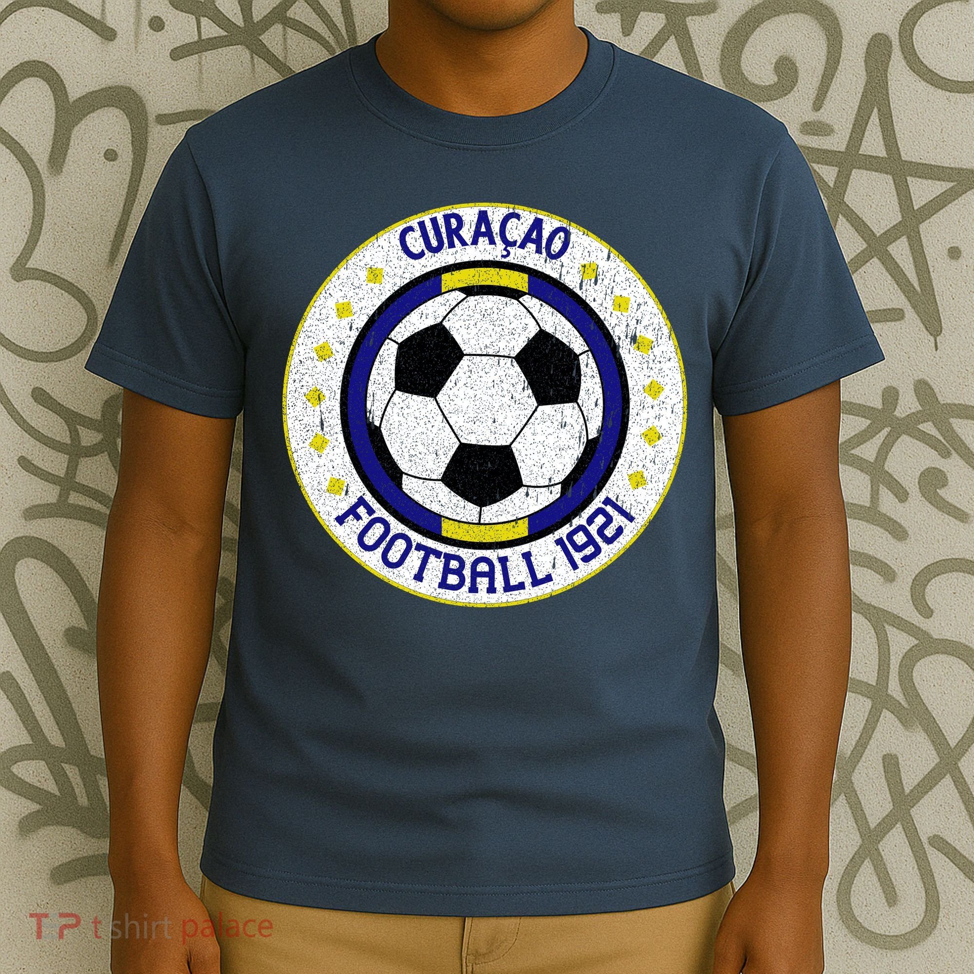Curaçao Football 1921 Vintage Soccer Crest T-Shirt