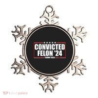 Convicted Felon 24 Trump 2024 Ornament thumb 0