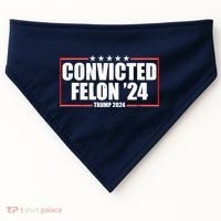 Convicted Felon 24 Trump 2024 USA-Made Doggie Bandana thumb 0
