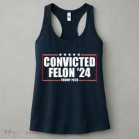 Convicted Felon 24 Trump 2024 Women's Tank Top thumb 3