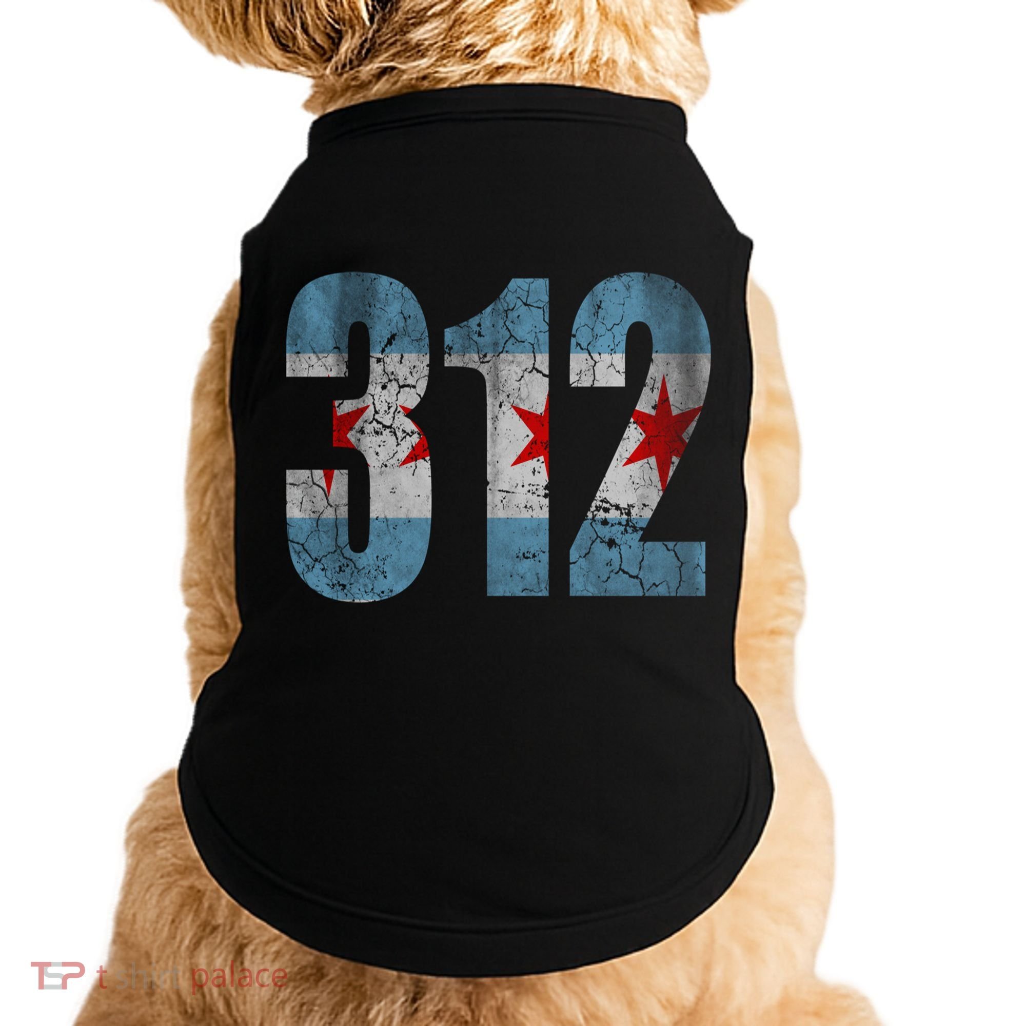 Chicago Flag 312 Doggie Tank