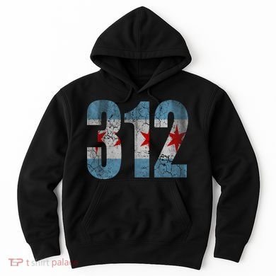 Chicago Flag 312 Hoodie