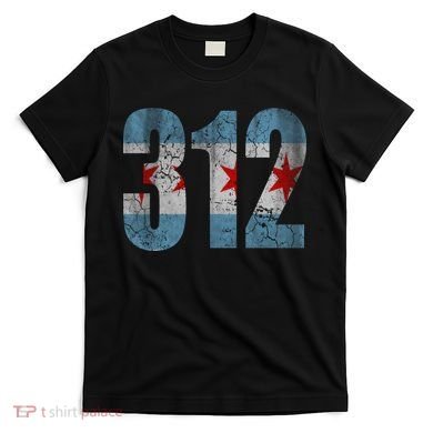 Chicago Flag 312 T-Shirt