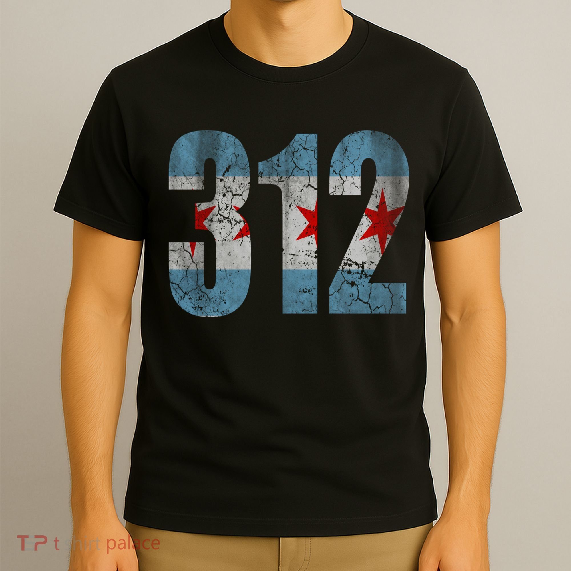 Chicago Flag 312 T-Shirt