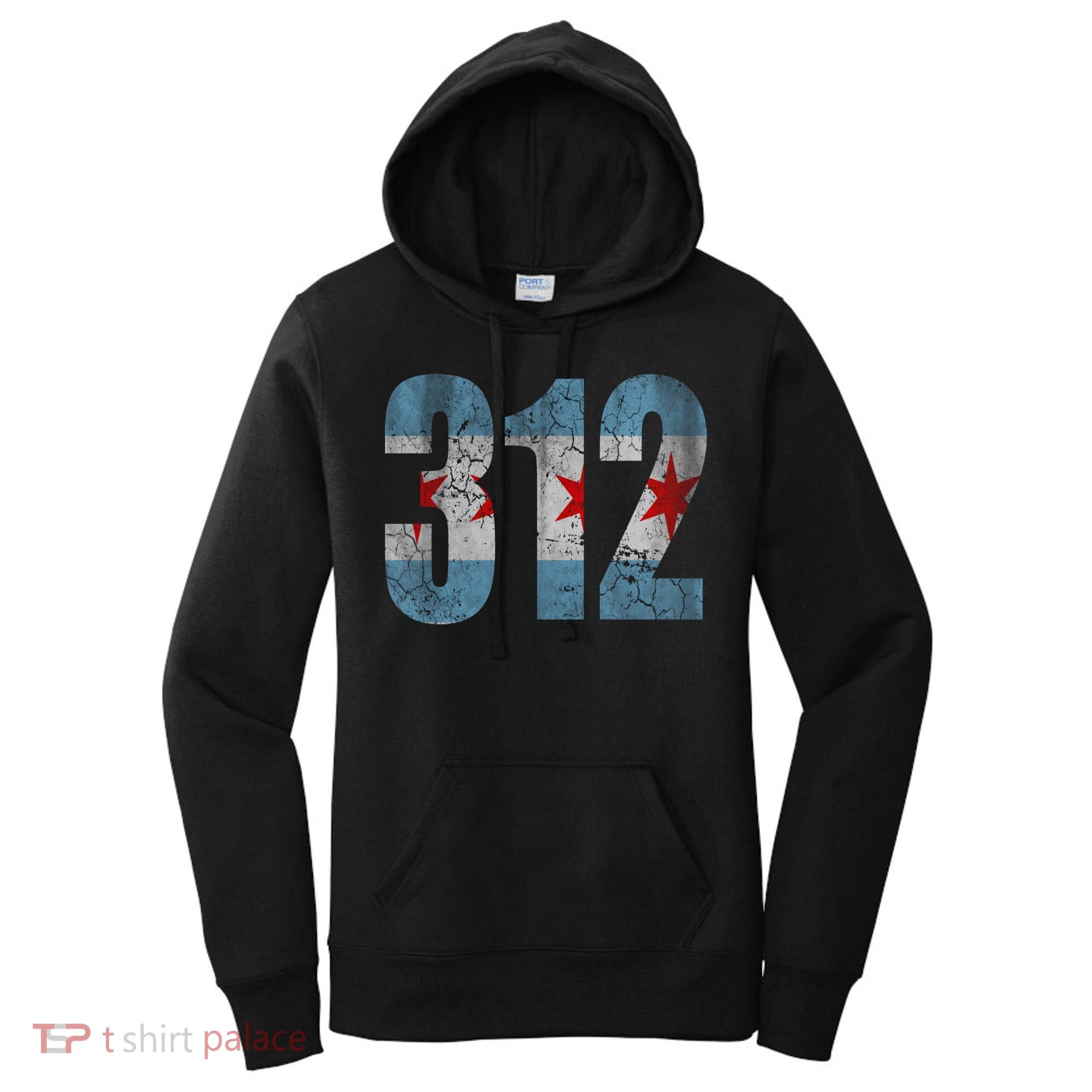 Chicago Flag 312 Women's Hoodie