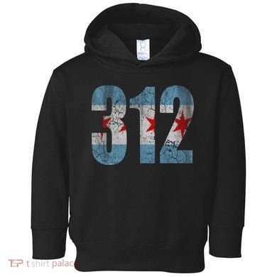 Chicago Flag 312 Toddler Hoodie