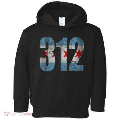 Chicago Flag 312 Toddler Hoodie