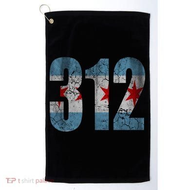 Chicago Flag 312 Golf Towel