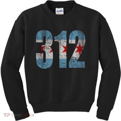Chicago Flag 312 Kids Sweatshirt
