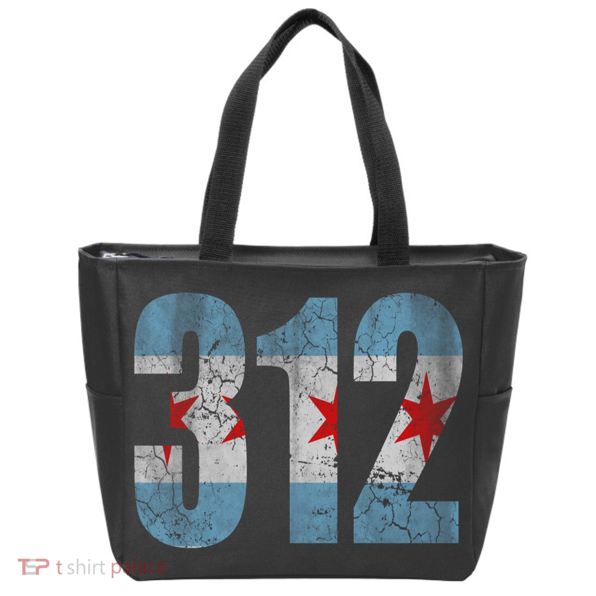 Chicago Flag 312 Tote Bag