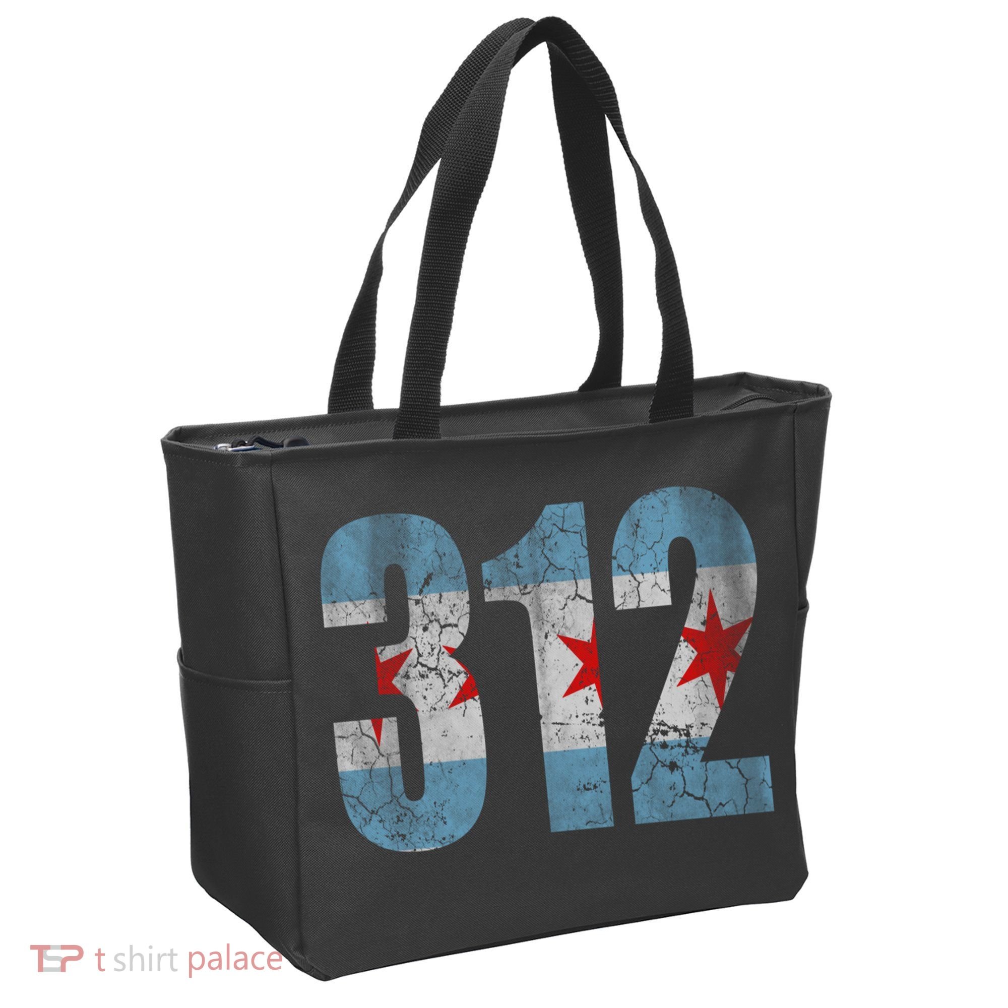 Chicago Flag 312 Tote Bag