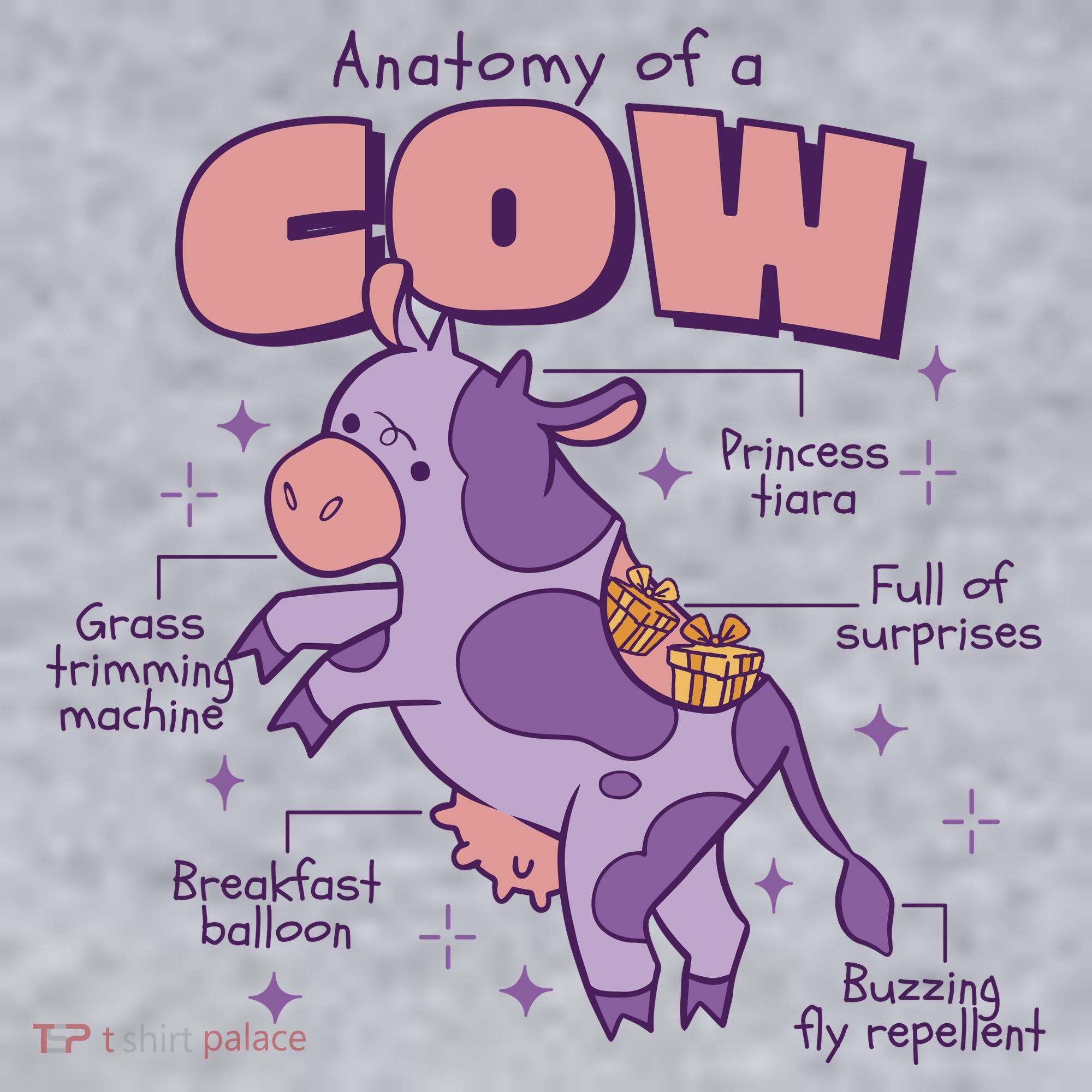 Cow Funny Anatomy Women's Sweatshirt