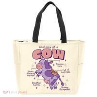 Cow Funny Anatomy Tote Bag thumb 0