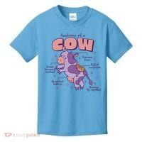Cow Funny Anatomy Kids T-Shirt thumb 0
