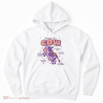 Cow Funny Anatomy Hoodie