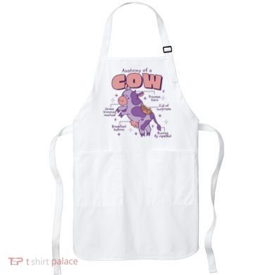 Cow Funny Anatomy Apron