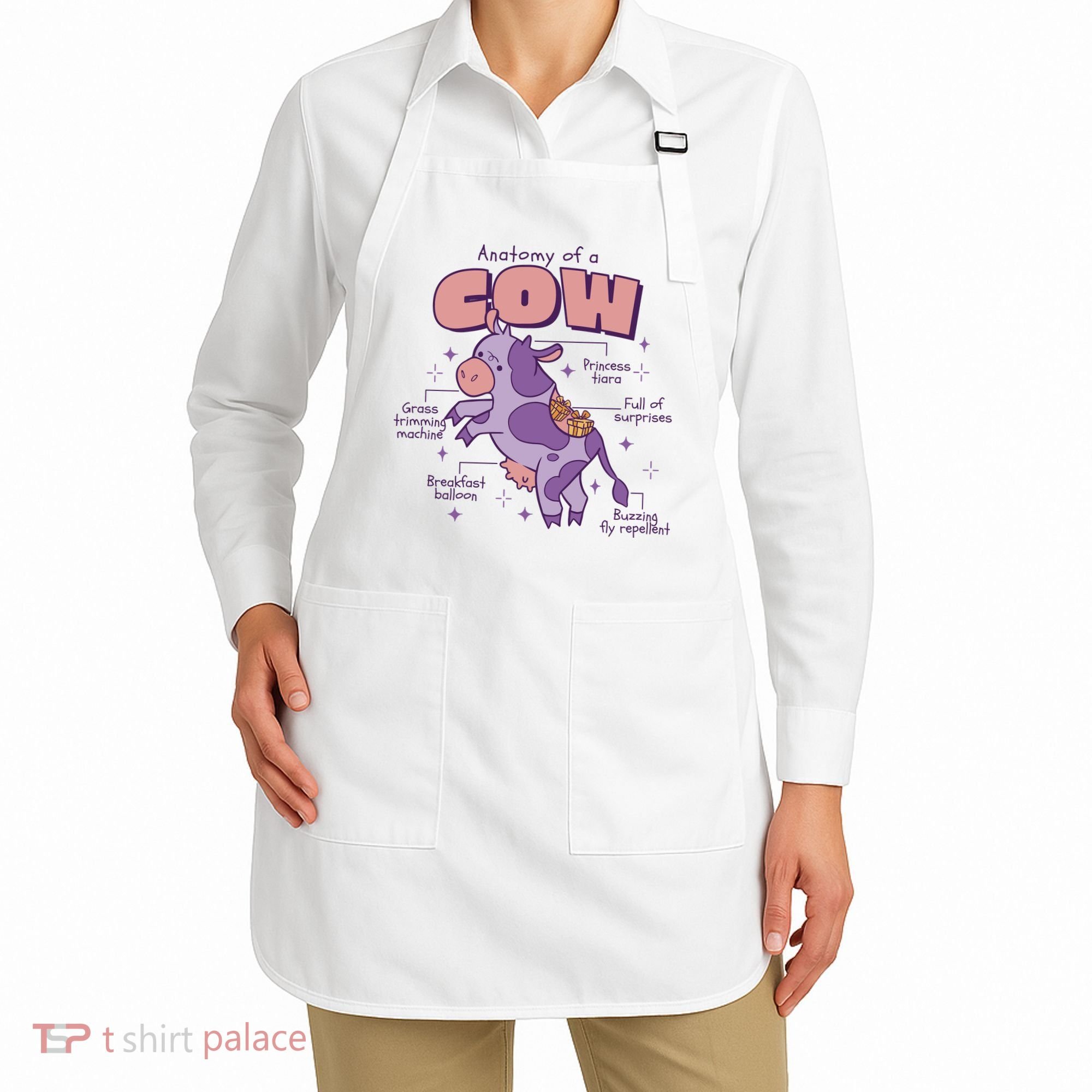 Cow Funny Anatomy Apron
