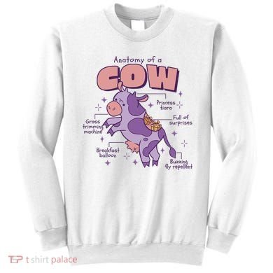 Cow Funny Anatomy Sweatshirt