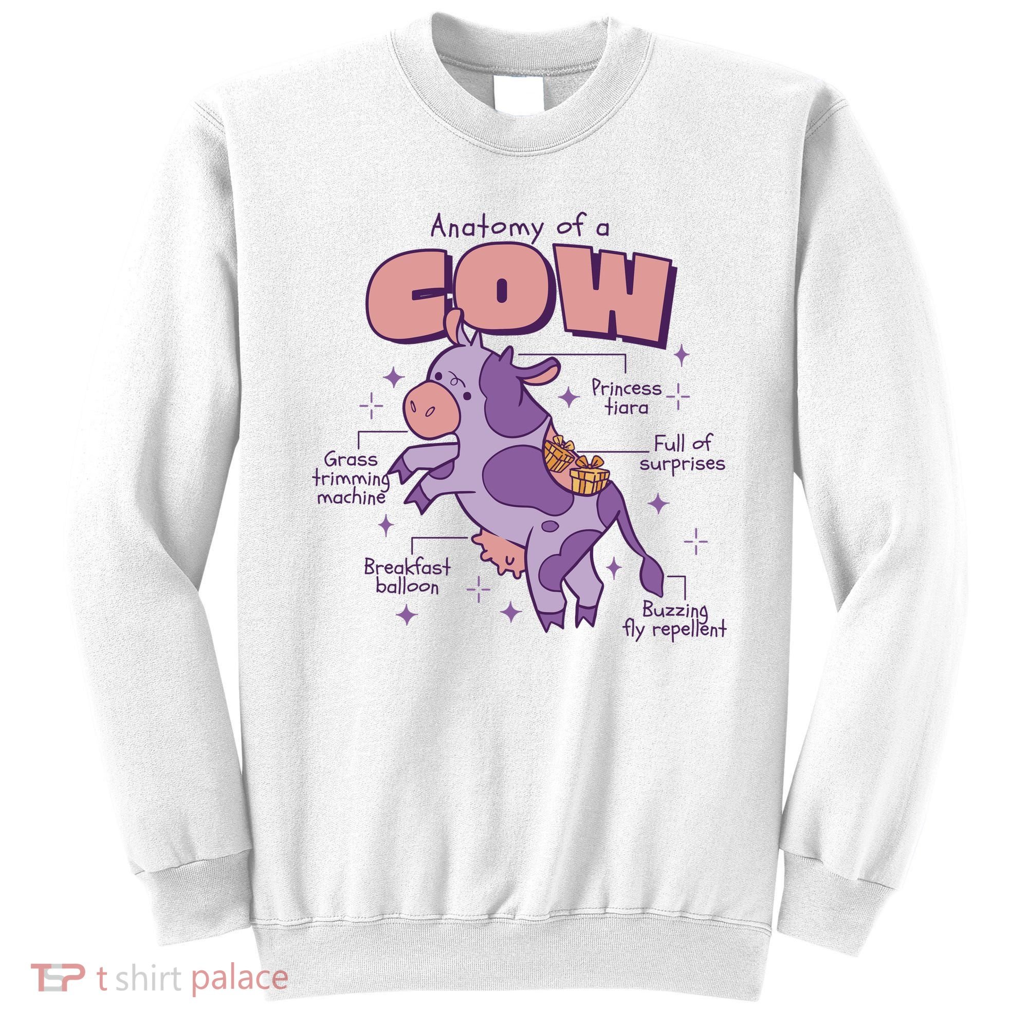 Cow Funny Anatomy Sweatshirt