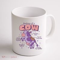 Cow Funny Anatomy Coffee Mug thumb 1