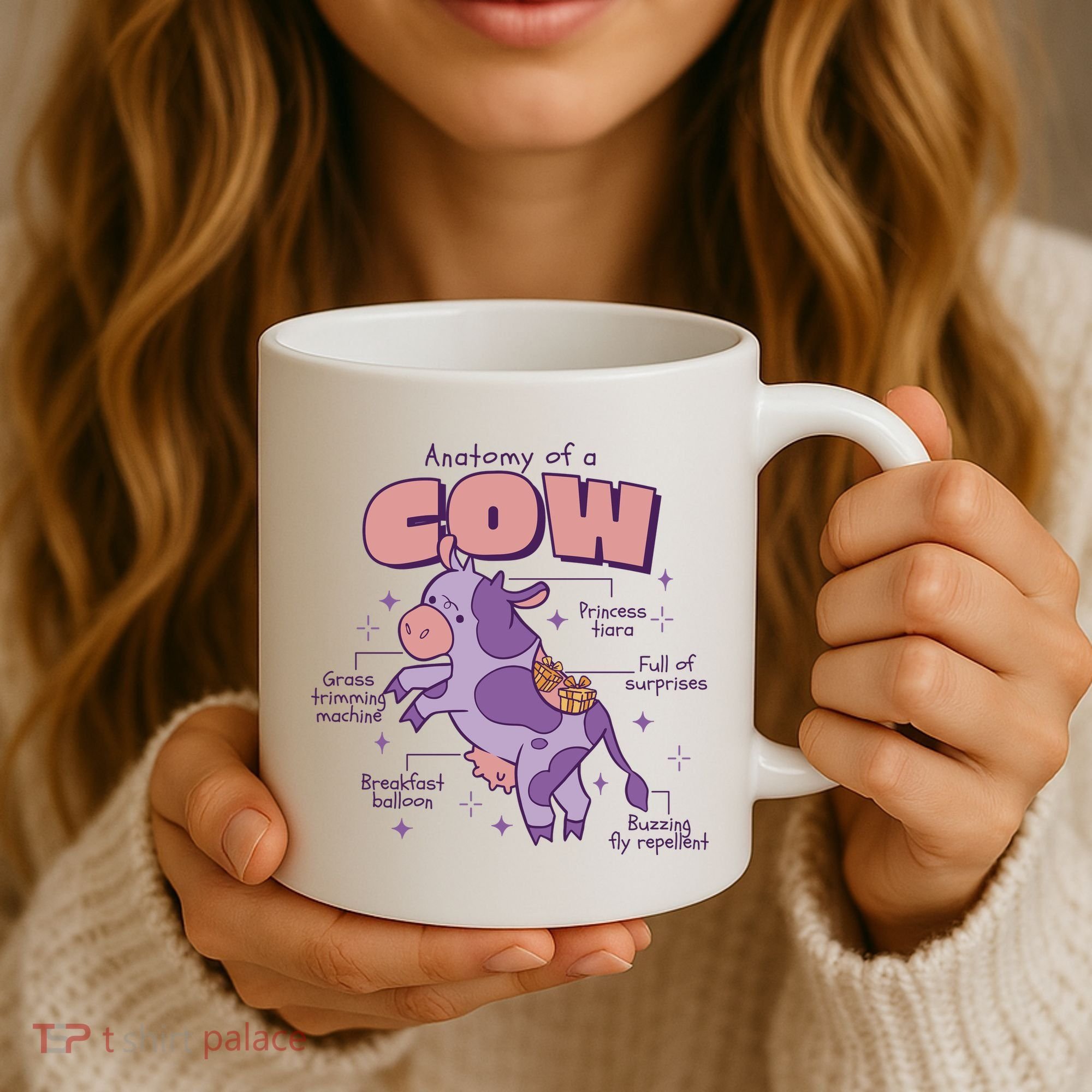 Cow Funny Anatomy Coffee Mug