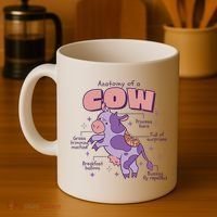 Cow Funny Anatomy Coffee Mug thumb 4