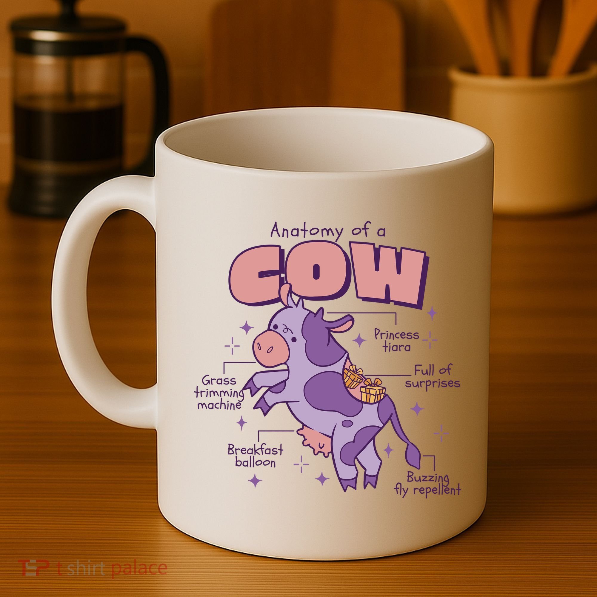 Cow Funny Anatomy Coffee Mug