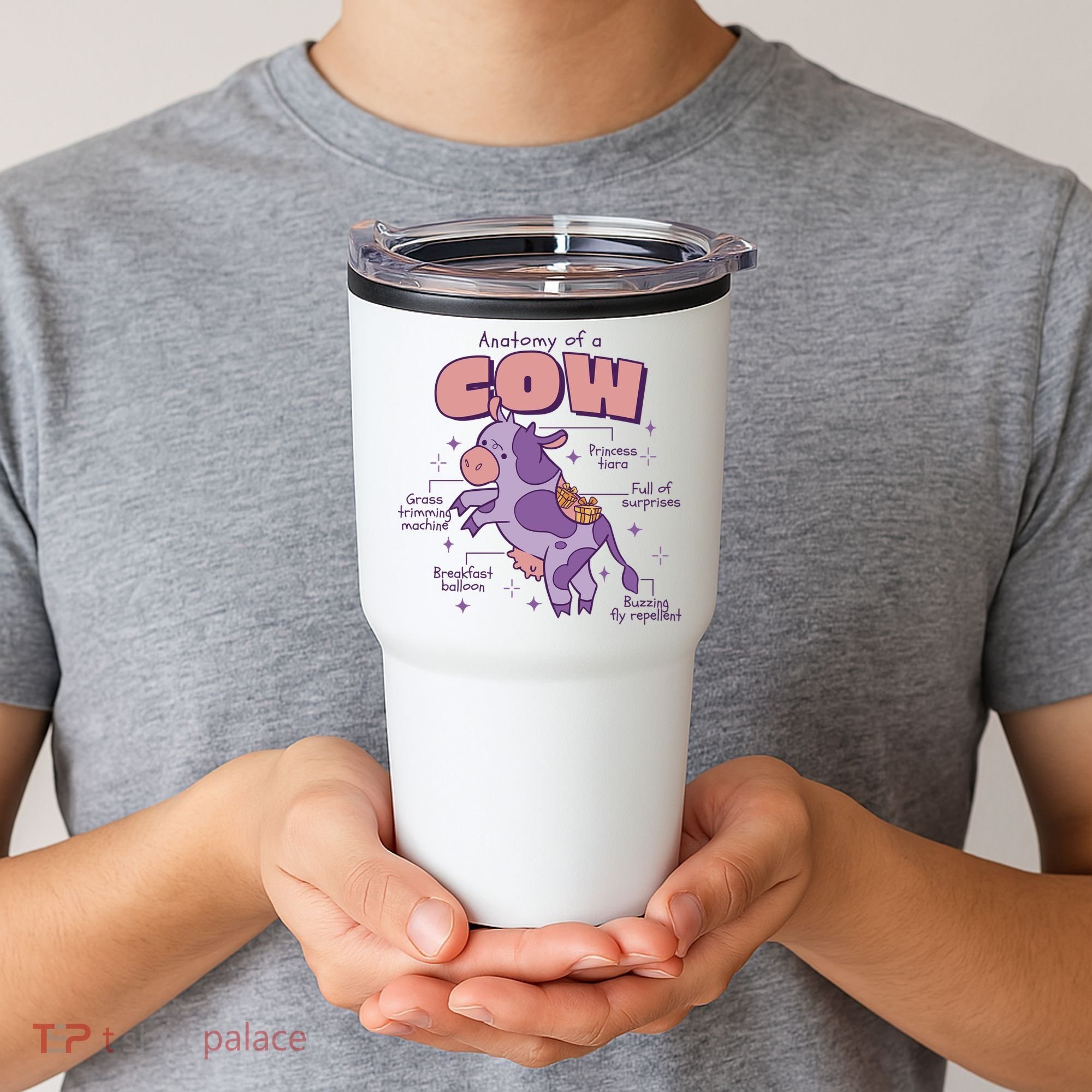 Cow Funny Anatomy Tumbler