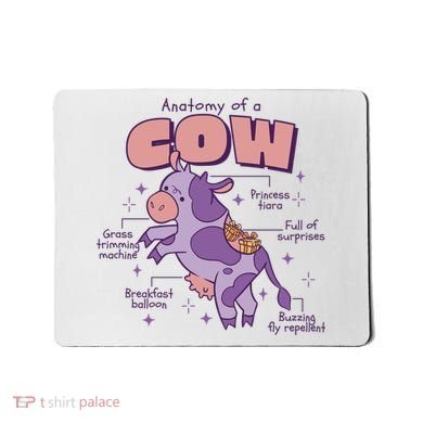 Cow Funny Anatomy Mousepad