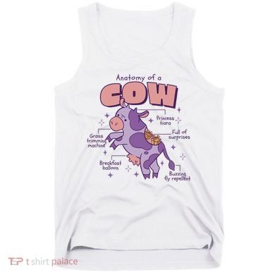 Cow Funny Anatomy Tank Top