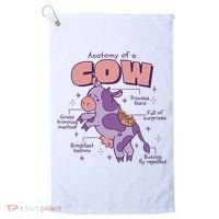 Cow Funny Anatomy Golf Towel thumb 0